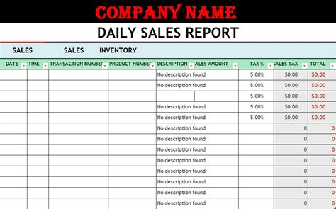 Daily Sales Report email .